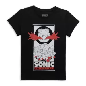 Image of Sonic The Hedgehog Team Up Womens T-Shirt - Black - L