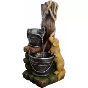 Image of Tranquility Water Features - Puppy with Hose Mains Powered Water Feature