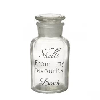 Image of Shells From My ... Glass Bottle By Heaven Sends