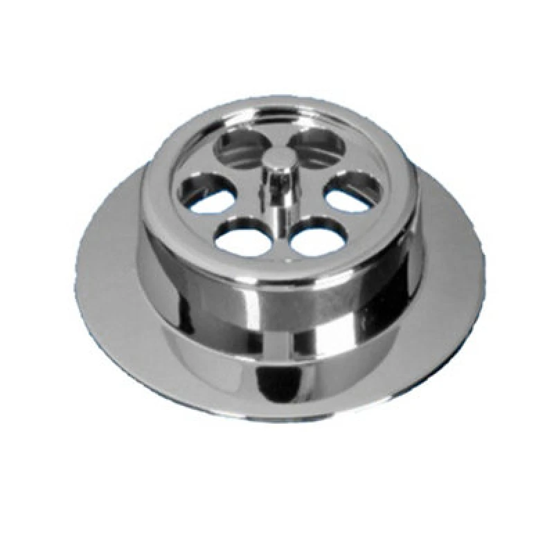 Image of McAlpine BATHGRID-CP Bath Overflow Grid Chrome Plated (70mm Width) Silver