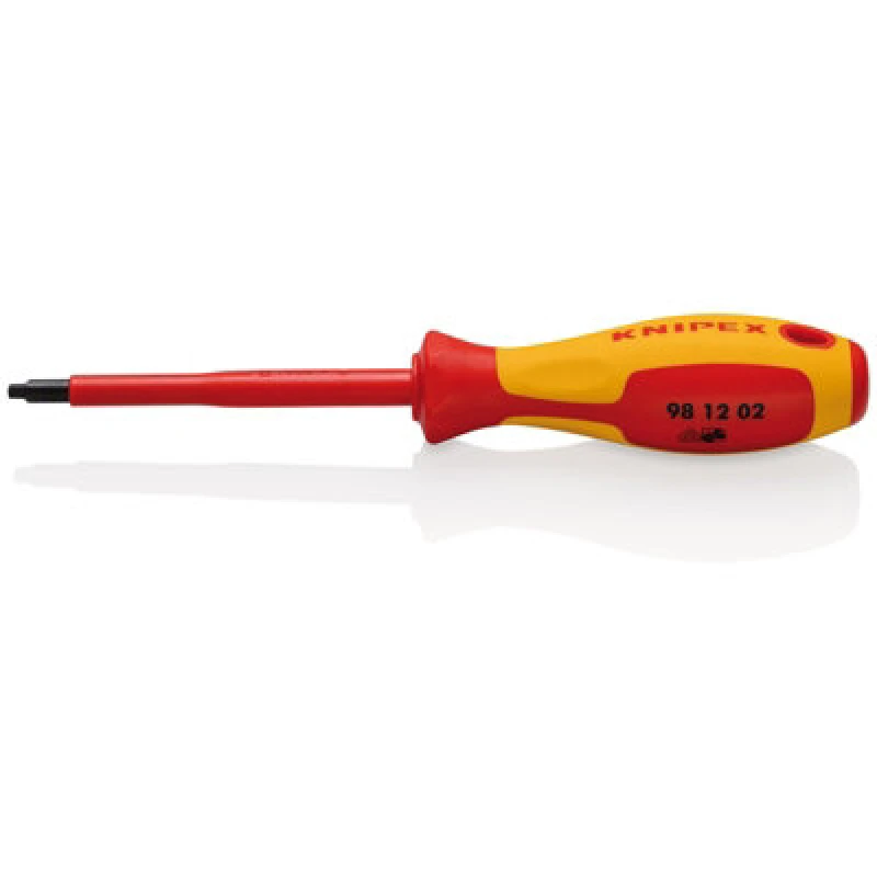 Image of Knipex 98 12 02 Vde Insulated Robertson Screwdriver, R2 27028