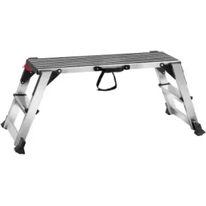 Image of Folding Work Platform, 660 lbs Load Capacity, Aluminum Drywall Stool Ladder, Heavy Duty Work Bench w/ Non-Slip Feet, Ideal for Washing Vehicles,