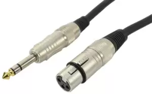 Image of XLR (F) To Stereo Jack Lead 3m
