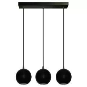 Image of Midway Straight Bar Pendant Ceiling Light Black 40cm