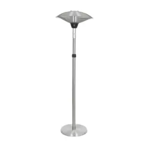 Image of Silver Electric Freestanding Adjustable Patio Heater