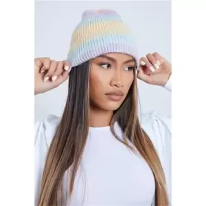 Image of I Saw It First Multi Ombre Beanie Hat - Multi