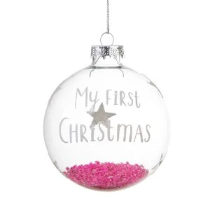 Image of Sass & Belle Baby Girl First Christmas Bauble