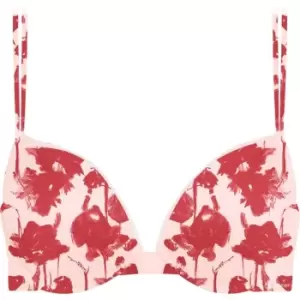 Image of Calvin Klein Liquid Touch Plunge Bra - Multi