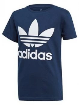 Image of Adidas Originals ChildrenS Trefoil T-Shirt - Navy