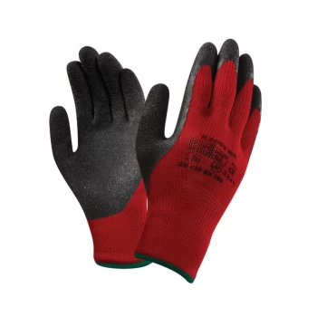 Image of K2000BR Palm-side Coated Red/Black Gloves - Size 11