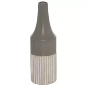 Image of Mason Collection Grey Ceramic Convex Vase