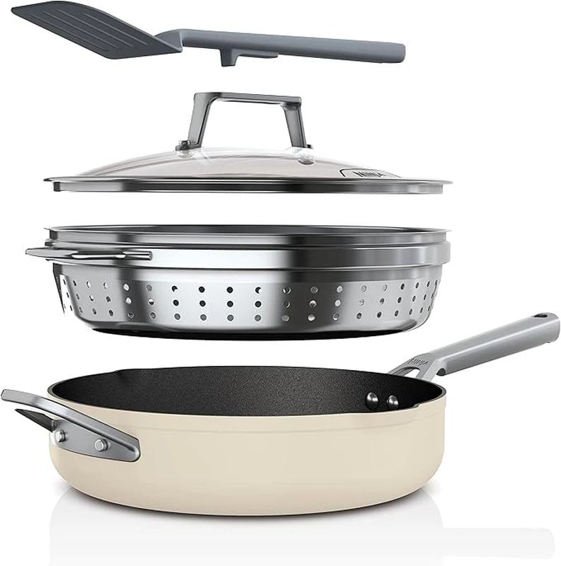 Image of Ninja Foodi CW102WHUK 9-in-1 Possible Pan Frying Pans 35.90cm Vanilla Bean 40972690000