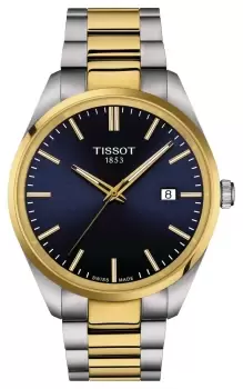 Image of Tissot T1504102204100 Mens PR 100 (40mm) Blue Dial / Two- Watch