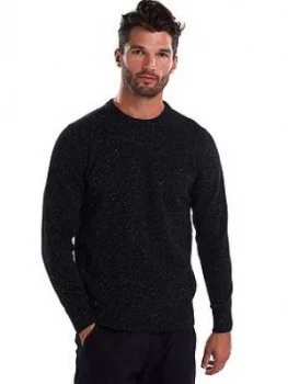 Image of Barbour Tisbury Crew Jumper, Black Size M Men