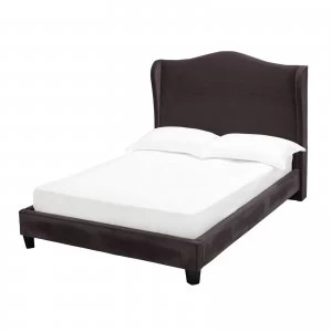 Image of Chateaux Charcoal Wing Bed King Size WOOD, FABRIC