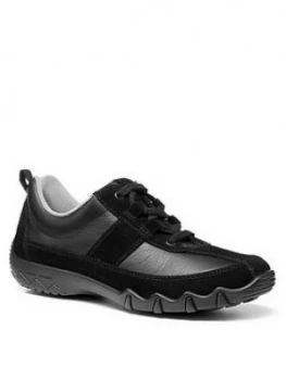 Image of Hotter Leanne Wide Fit Trainers, Black Multi, Size 5, Women