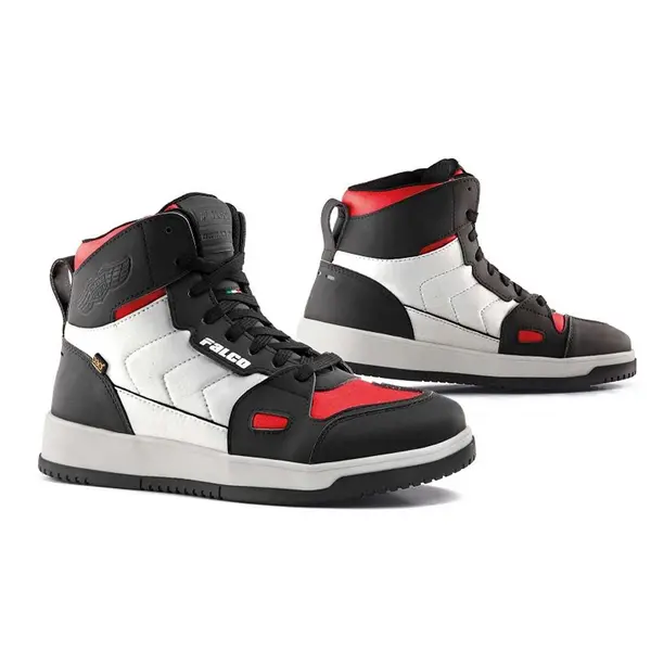 Image of Falco Harlem Shoes White Red Size 41