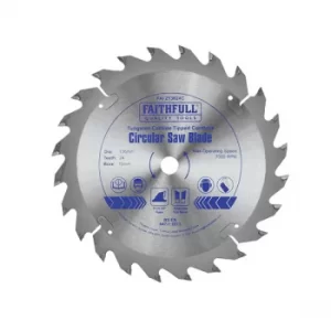Image of Faithfull FAIZ13624C TCT Cordless Trimsaw Blade 136 x 10mm x 24T POS