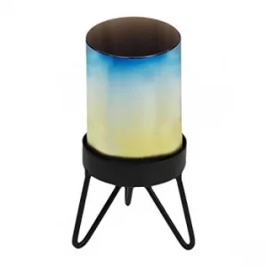 Image of HESTIA? Glass Tealight Holder on Stand 15cm