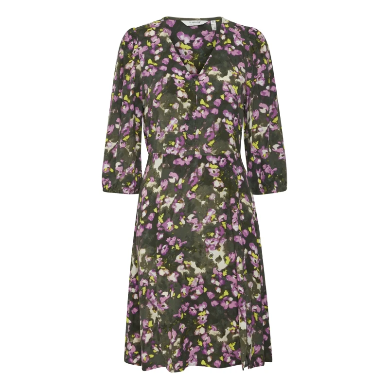 Image of b.Young Womens short round-neck dress b.young Josa Vert Female 40