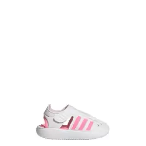 Image of adidas Closed-Toe Summer Water Sandals Kids - Cloud White / Beam Pink / Clea