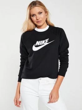 Image of Nike NSW Essential Hbr Sweat, Black, Size S, Women