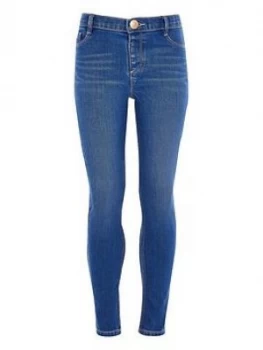 Image of River Island Molly Skinny Jeans Blue Size 10 Years Girls