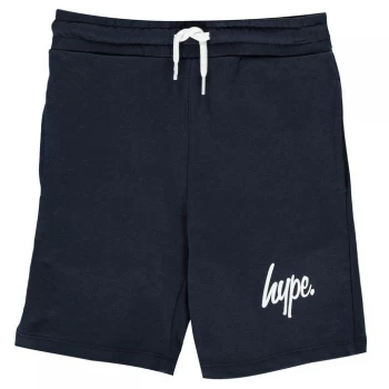 Image of Hype Script Shorts - Navy/White