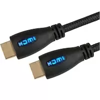 Image of OcUK Value 2m Blue LED HDMI v2.0 Braided Cable (99HD4-02-BL)