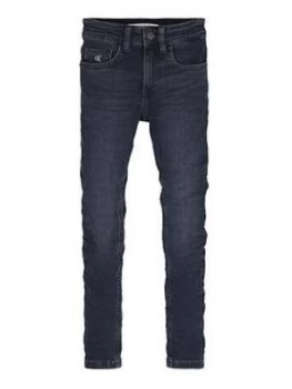 Image of Calvin Klein Jeans Boys Super Skinny Jean - Dark Blue
