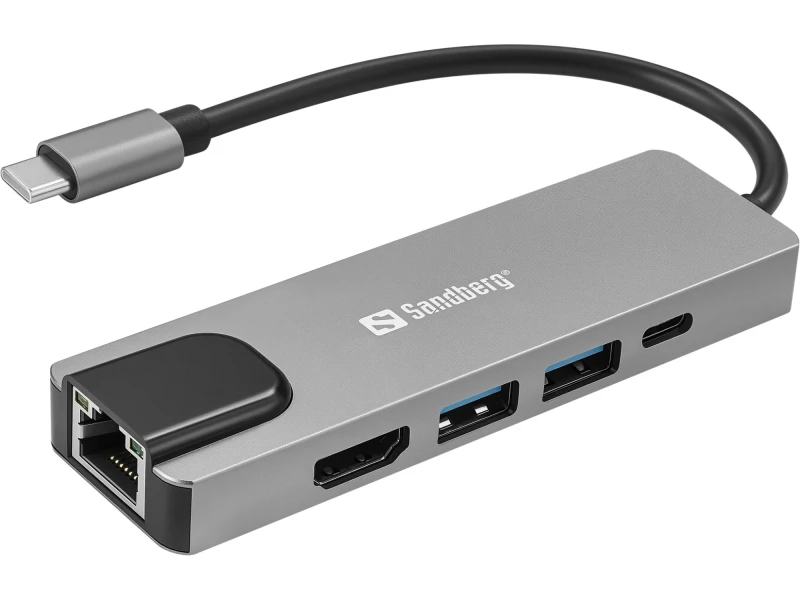 Image of Sandberg USB-C 5in1 Travel Dock Saver