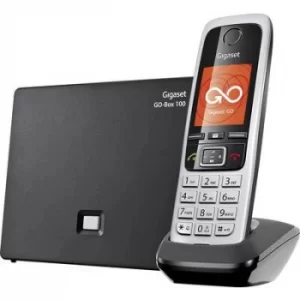 Image of Gigaset C430A GO Cordless VoIP Answerphone, Hands-free, Headset connection Colour TFT/LCD Black, Silver