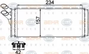 Image of Radiator Heat Exchanger 8FH351311-421 by BEHR