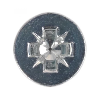 Image of SEALEY MSC825 Machine Screw M8 x 25mm Countersunk Pozi Zinc DIN 965z Pack x 50