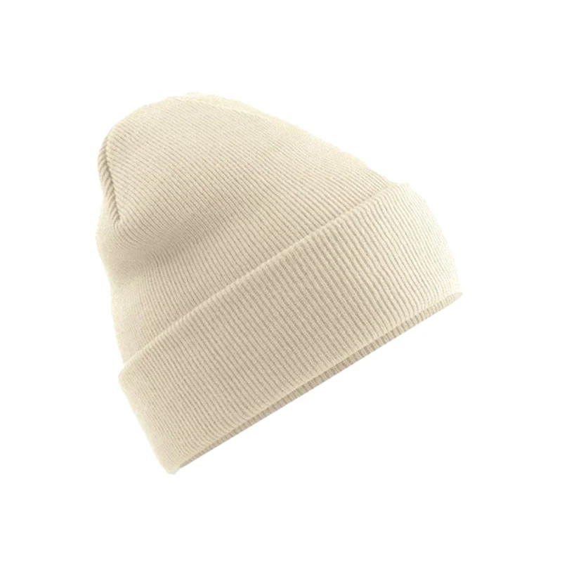 Image of Beechfield Beechfield Men Original Polylana Cuffed Beanie in Beige Beige One Size Male 5063425810048