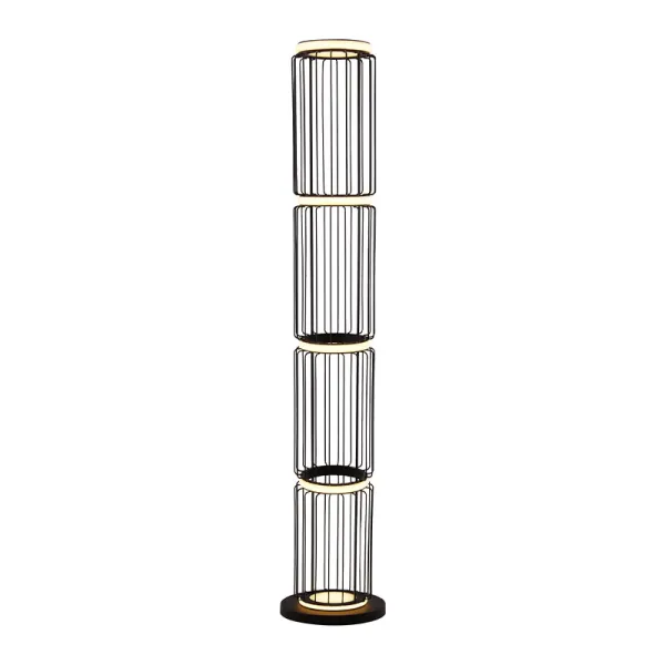Image of Searchlight Circolo LED Floor Lamp - Black