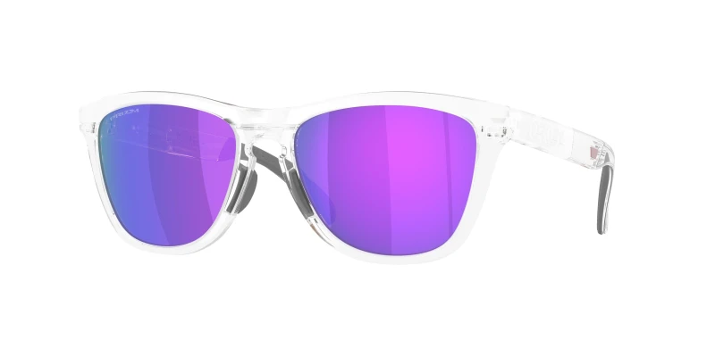 Image of Oakley Unisex Oakley OO9503 FROGSKINS RANGE XL 950305 Sunglasses O_matter Transparent Violet Round Normal Transparent Sunglasses Unisex O_matter