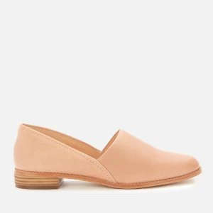 Image of Clarks Womens Pure Easy Leather Flats - Light Pink - UK 7