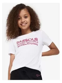 Image of Barbour International Girls Valtteri T-Shirt - White