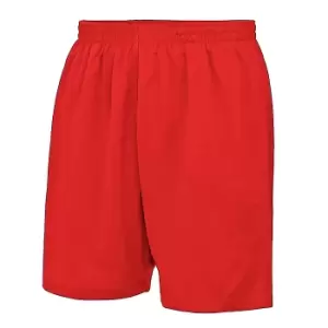 Image of AWDis Just Cool Childrens/Kids Sport Shorts (5-6 Years) (Fire Red)