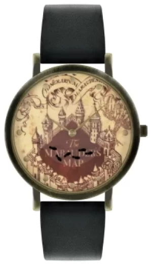 Image of Harry Potter Kids Black Leather Strap Watch