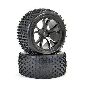 Image of Ftx Vantage Rear Buggy Tyre Mounted On Wheels (Pr) - Black