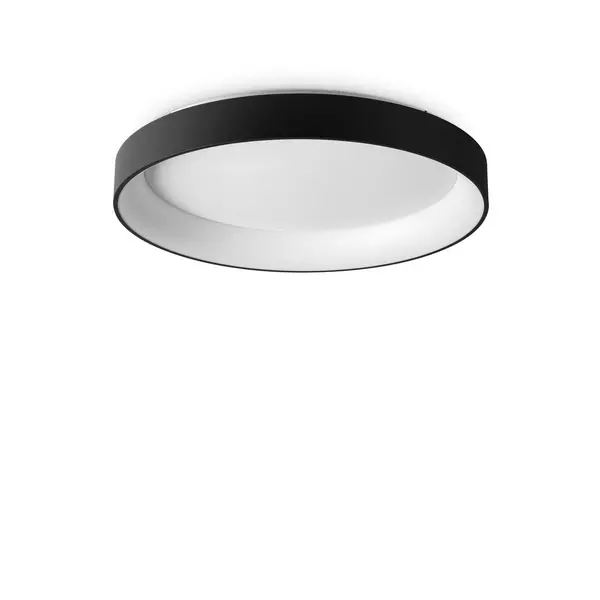 Image of Ziggy Integrated LED Semi Flush Light Black 7800Lm 3000K