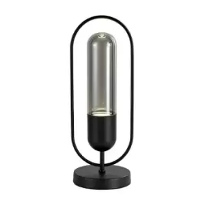 Image of Luminosa Lighting - Table Lamp, 1 x 7W LED, 4000K, 790lm, Black, Smoked