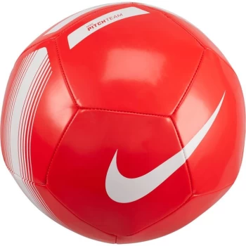 Image of Nike Premier League Pitch Football - Bright Crimson