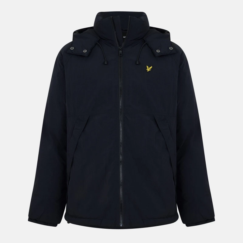 Image of Lyle & Scott Padded Puffer Jacket Jet Black L