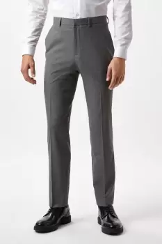 Image of Skinny Fit Light Grey Essential Suit Trousers