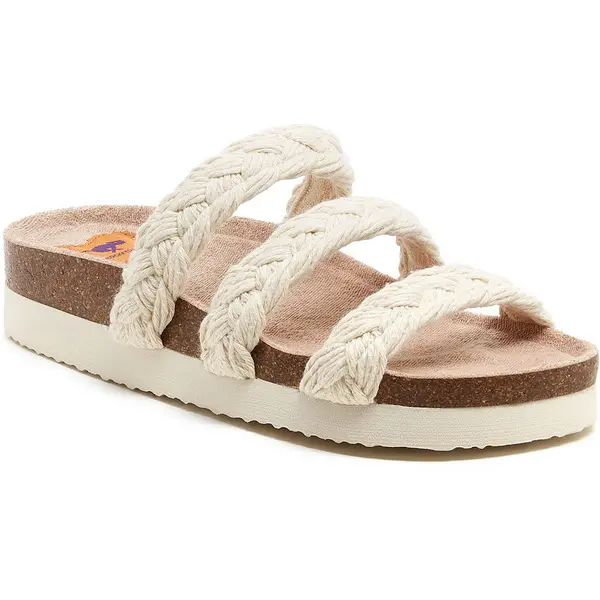 Image of Rocket Dog Womens Ashley String Braid Slide Strapped Sandals UK Size 5 (EU 38) Natural RKD242-NATURL-5