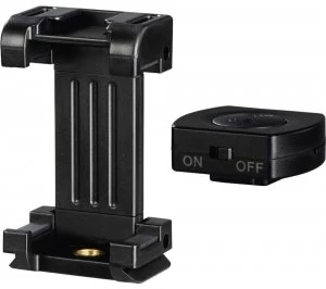 Image of HAMA Pro II Tripod Smartphone Holder - Black