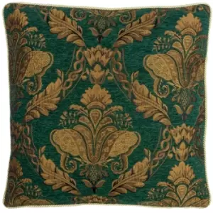Image of Shiraz Traditional Jacquard Cushion Emerald
